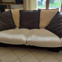 Divano stile etnico in pelle/stoffa