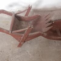 carriola rustica in legno