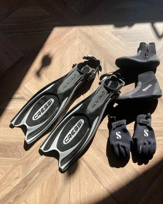 Sub pinne mares scubapro  immersioni apnea