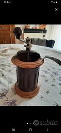 Antico Macinacaffe in metallo e legno