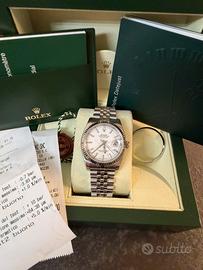 Rolex Datejust 36 mm lunetta oro full set