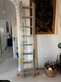 Scala tripla alluminio MAURER 3x8