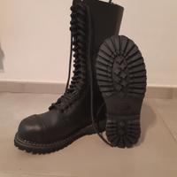 Stivali  in vera pelle metal/punk
