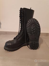 Stivali  in vera pelle metal/punk