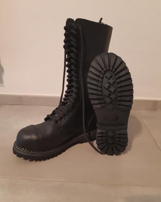 Stivali  in vera pelle metal/punk