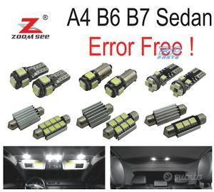 KIT 20 LAMPADE LED INTERNE PER AUDI A4 S4 RS4 B6 B