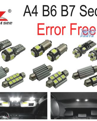 KIT 20 LAMPADE LED INTERNE PER AUDI A4 S4 RS4 B6 B