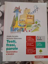 grammatica liceo: testo frasi e parole