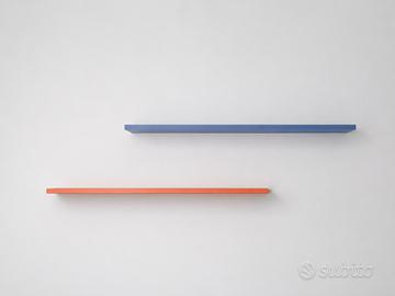 Mensole 120x25 cm – Blu e Arancione