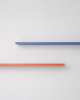Mensole 120x25 cm – Blu e Arancione