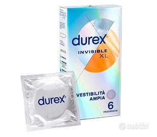 Durex XL Invisible 6 Preservativi Super Sottili