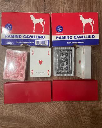 Carte da ramino in triplex vecchia produzione