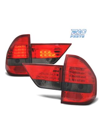 FANALI BMW X3 E83 03-06 LED ROSSO AFFUMICATO