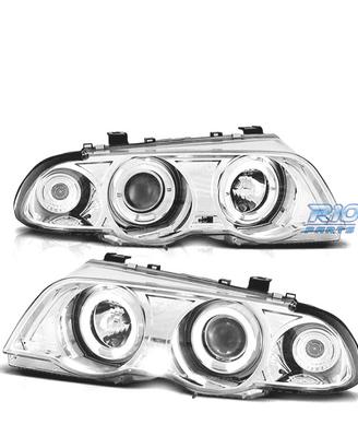 FARI BMW E46 98-01 ANGEL EYES FONDO CROMATO