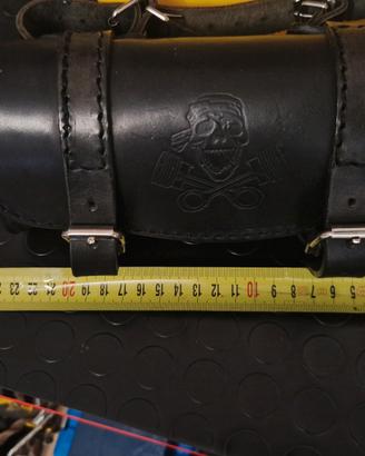 borsa porta attrezzi in pelle