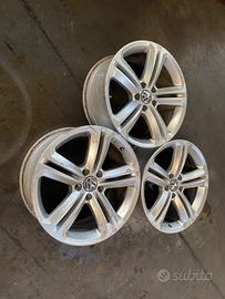 3 cerchi in lega VW Scirocco 18 pollici R Line