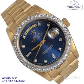 ROLEX  Day-Date 18038 President Factory diamonds