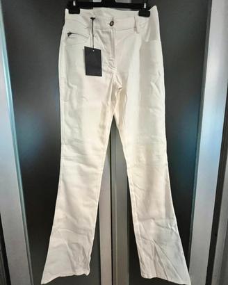 Pantaloni Prada bianchi nuovi con cartellino