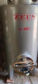 Tino inox per uva Zeus 400 litri