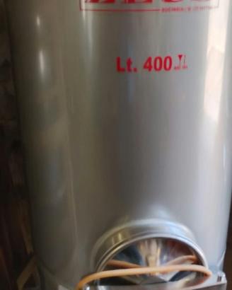 Tino inox per uva Zeus 400 litri