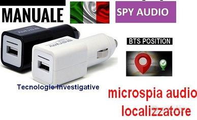 Caricabatteria usb da auto con microspia gsm 