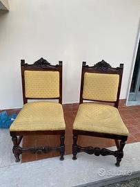 Coppia sedie vintage