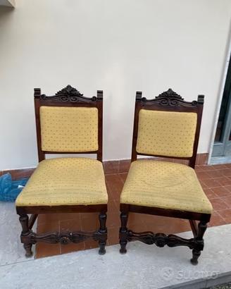 Coppia sedie vintage