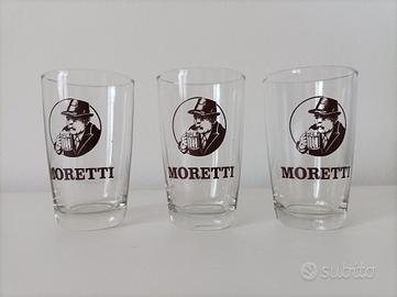 Bicchieri pubblicitari anni 80 