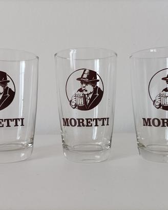 Bicchieri pubblicitari anni 80 