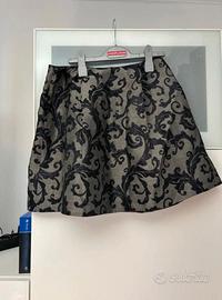 Jupe Courte Tara Jarmon - Jacquard Gris & Noir