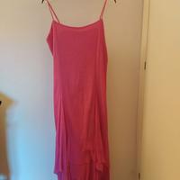 vestito lungo fucsia