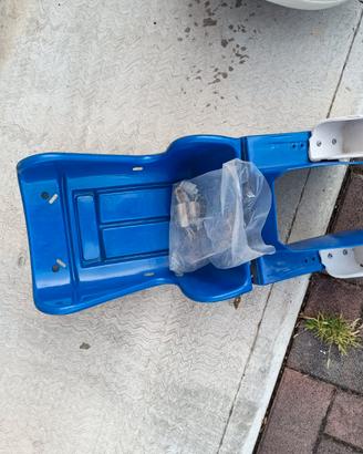 seggiolino bicicletta blu