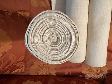 Due torselli lino canapa telaio a mano.