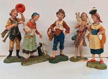 Set presepe Deposé vintage di 31 figurine