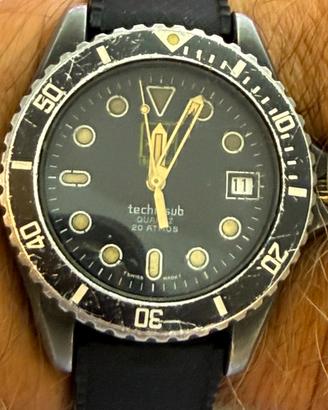 Orologio diver vintage Technisub quartz MRPsa case