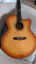 Cort CJ7X chitarra acustica spalla mancante preamp