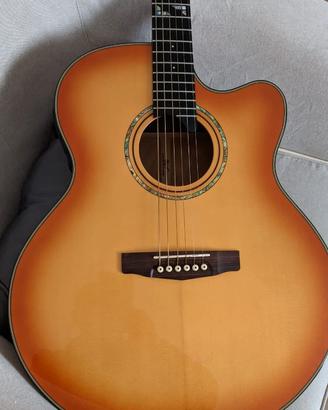 Cort CJ7X chitarra acustica spalla mancante preamp