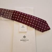 cravatta Borrelli bordeaux
