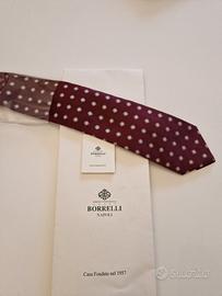 cravatta Borrelli bordeaux