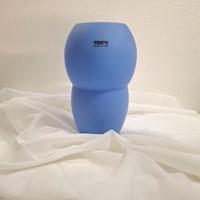 Vaso artistico blu in vetro