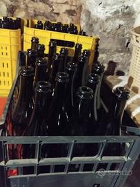 Lotto di n 200 bottiglie per tappo corona/sughero