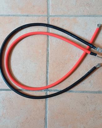 Cavi batteria fotovoltaico 4AWG 25mmq.