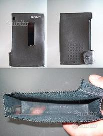 Custodia vera pelle porta Walkman Sony modell TCM6