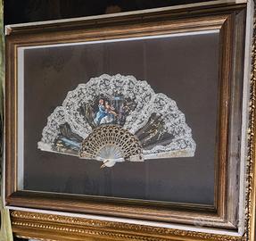 Quadro Ventaglio Dipinto XIX/XX Secolo