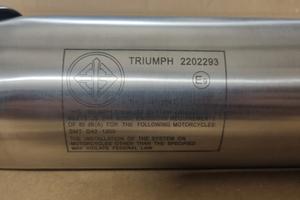SCARICO TRIUMPH SINISTRO T2202293
