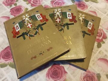 3 Volumi “Guerra Italiana” Sonzogno 1917‑1918
