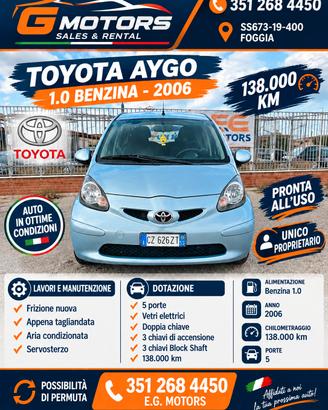 toyota Aygo unico proprietario