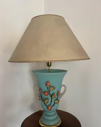 Lampada in vetro decorato