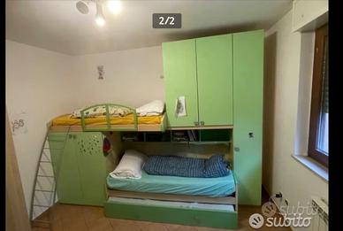 cameretta bambini 3 letti