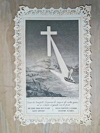 Santino antico francese merlettato